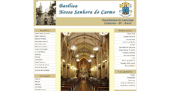 Desktop Screenshot of basilicadocarmocampinas.org.br