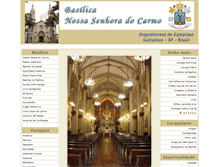 Tablet Screenshot of basilicadocarmocampinas.org.br